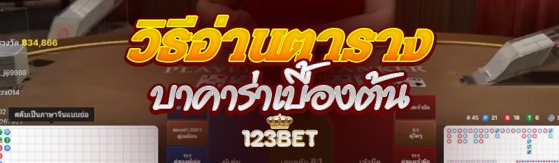 วิธีอ่านตารางบาคาร่าเบื้องต้น